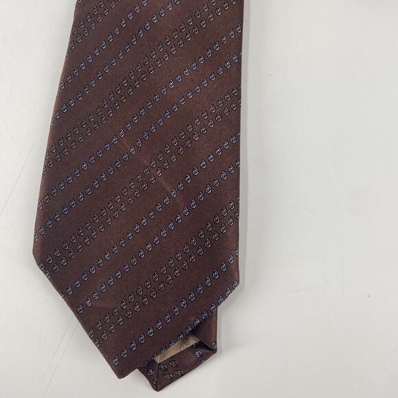 Pierre Balmain brown silk tie - Picture 2 of 5